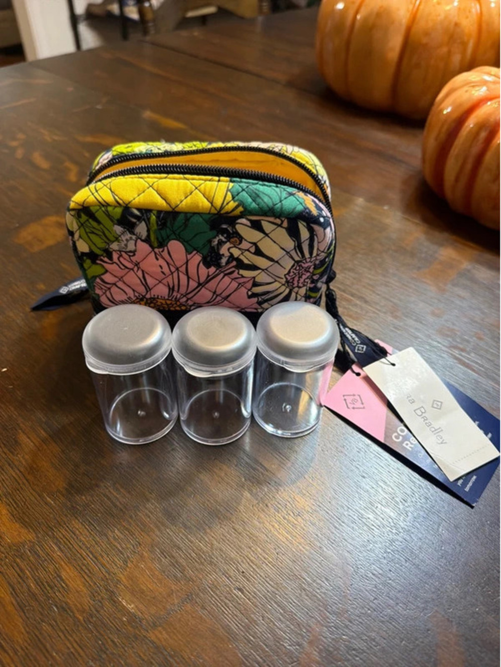 🌸 Vera Bradley Deluxe Travel Pill Case – Bloom Boom
